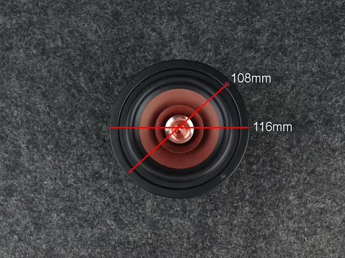 Pilote de haut-parleur pleine portée de 4 pouces - Type de balle de moniteur professionnel avec cône Kapton en aluminium et double couche - Système audio HiFi