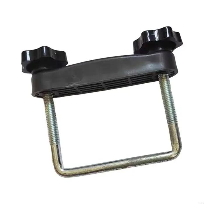 Support fixation barre toit avec boulon en U boutons serrage manuels pour le matériel galerie