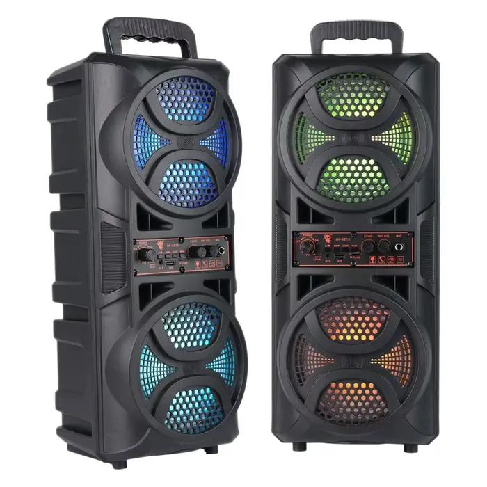 Haut-parleur Bluetooth Portable double caisson de basses de 6.5 pouces