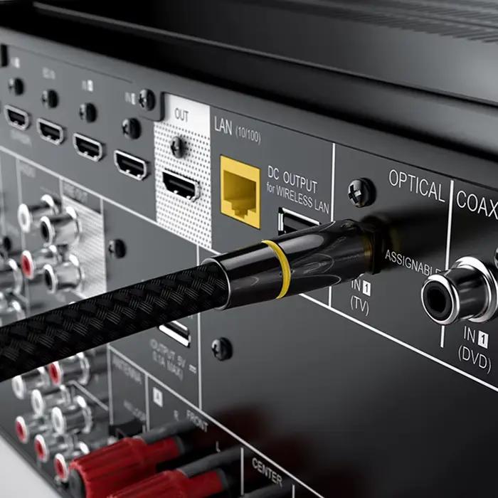 Câble audio optique, cordon à fibre optique SPDIF