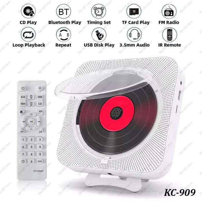 Lecteur CD Portable haut-parleur Bluetooth lecteurs CD stéréo écran LED
