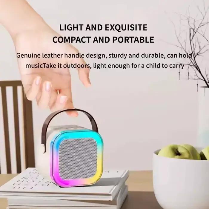 Karaoké sans fil Portable Bluetooth haut-parleur avec Microphone Machine Mini lampe Caixa De Som boîte De son musique petite Blootooth Mp3