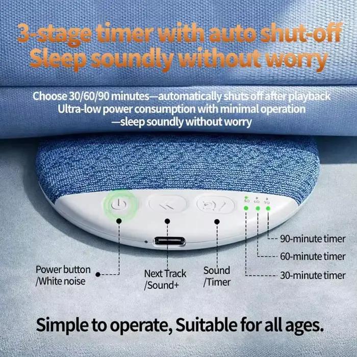 Mini haut-parleur Bluetooth pour dormir sous l'oreiller