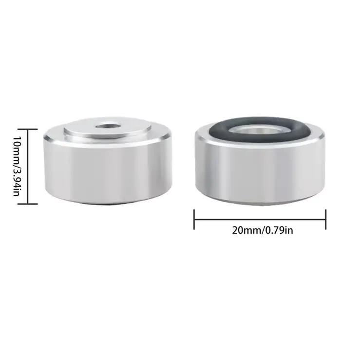 Pieds de support pour haut-parleurs HIFI en alliage d'aluminium avec isolation et fixation anti-dérapante pour une meilleure expérience audio et protection des appareils occasions spéciales