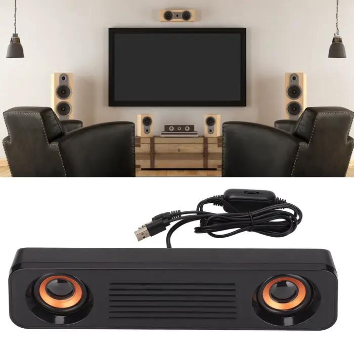 Haut-parleur filaire caisson de basses stéréo USB pour expérience sonore haute résolution et design élégant à la maison occasions spéciales