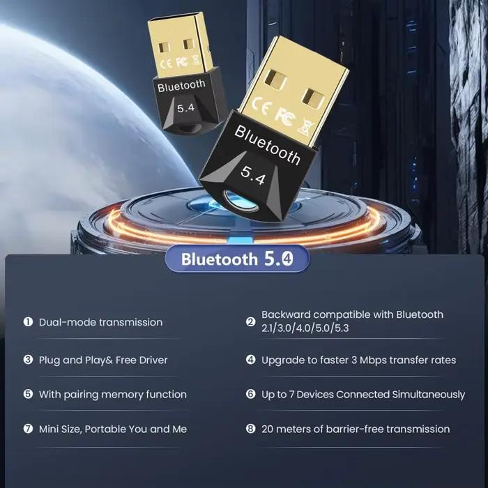 Adaptateur Bluetooth pour Pc Usb Bluetooth 5.4