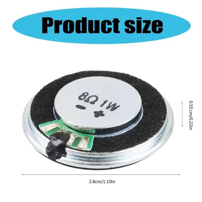 haut-parleurs magnétiques 28mm, klaxon pleine fréquence 1W 8Ω, 2 pièces
