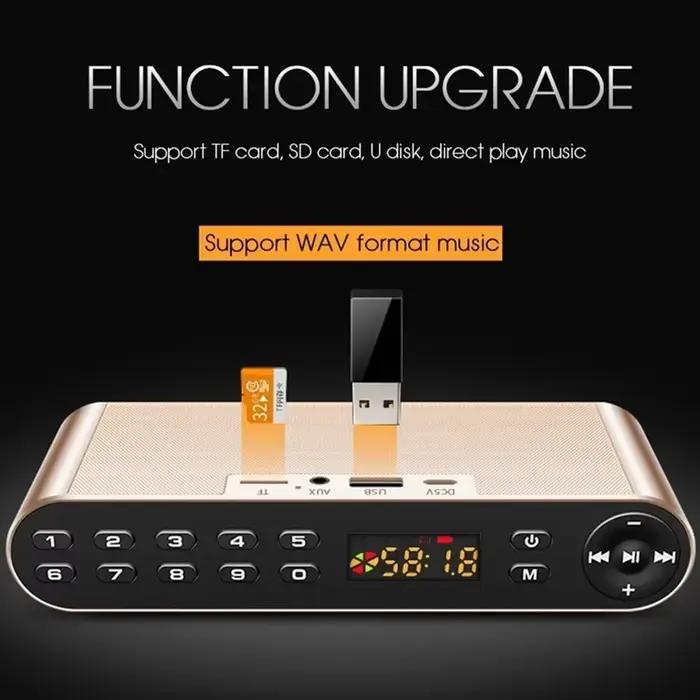 Haut-parleur Bluetooth haut-parleurs portables Usb avec canon Radio Fm sabre en acier russe Microphone sans fil