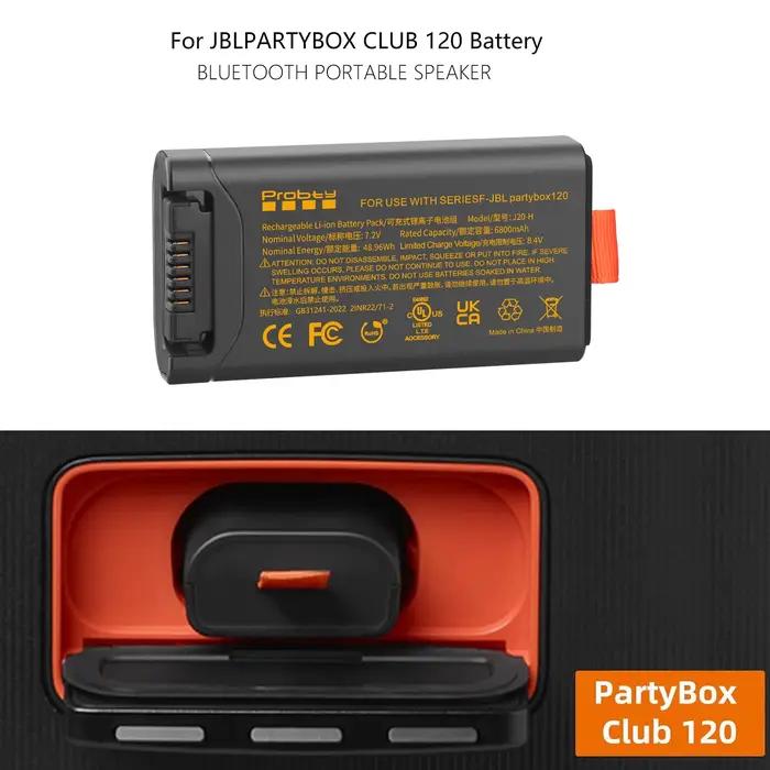 Batterie de remplacement 6800mAh pour batterie JBL 200