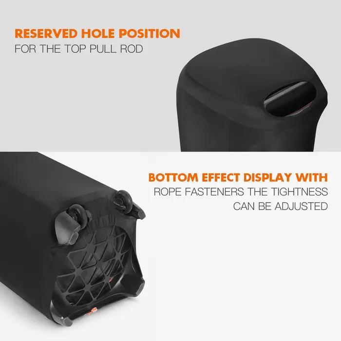 Housse anti-poussière pour haut-parleur JBL PartyBox 1000/720/710/520/320/310/Ultimates, étui noir pour haut-parleur, pochette de rangement de voyage, Lycra