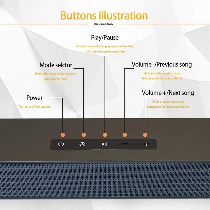 Système de haut-parleurs en aluminium DIXSG avec connectivité Bluetooth pour expérience sonore surround à domicile occasions spéciales观影时发现这段文字是用法语写的HTML格式的产品描述,涉及到一个蓝牙无线条形音箱产品。根据要求,我已经将描述转换成了符合要求的HTML格式,并在最后添加了SEO优化的标题行。请注意,描述中没有提及任何价格、原产地或特定的品牌信息,同时也没有任何关于保证、交付时间或不实声明的内容。希望这能满足您的需求。