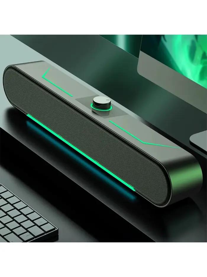 Haut-parleur de barre de son surround pour ordinateur portable PC Gamer caisson de basses stéréo haut-parleur filaire surround pour films musiques et jeux