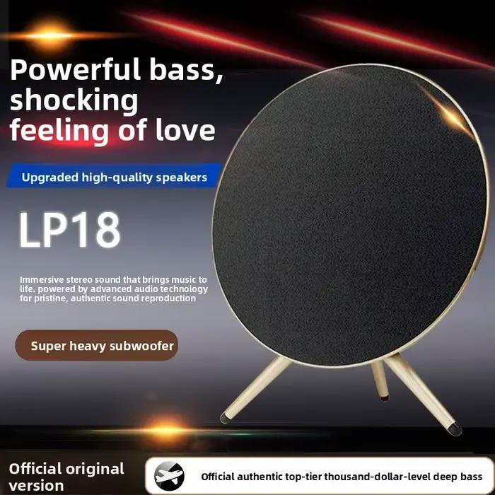 Enceinte Bluetooth d'extérieur portable sans fil en forme d'OVNI avec basses puissantes pour usage domestique