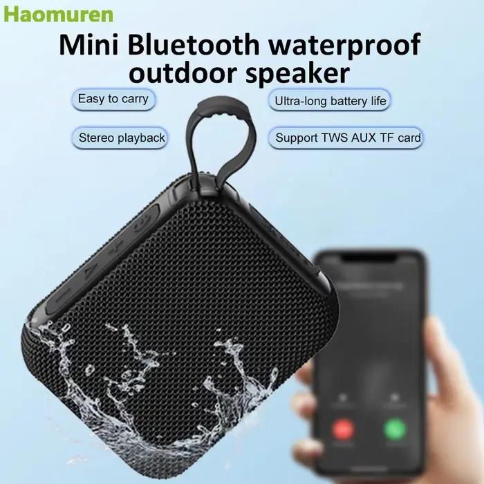 Haomuren Mini haut-parleur Bluetooth étanche Portable Sports de plein air caisson de basses