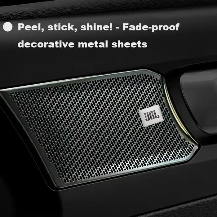 Étiquettes audio 3D JBL métalliques pour voiture personnalisation intérieure haut-parleurs stickers décoratifs automobilistes
