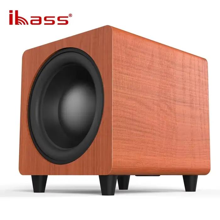 Ibass M10D Home 10 pouces caisson de basses actif 300W haut-parleurs haute puissance système de cinéma maison correspondant TV et ordinateur Echo haut-parleur mural