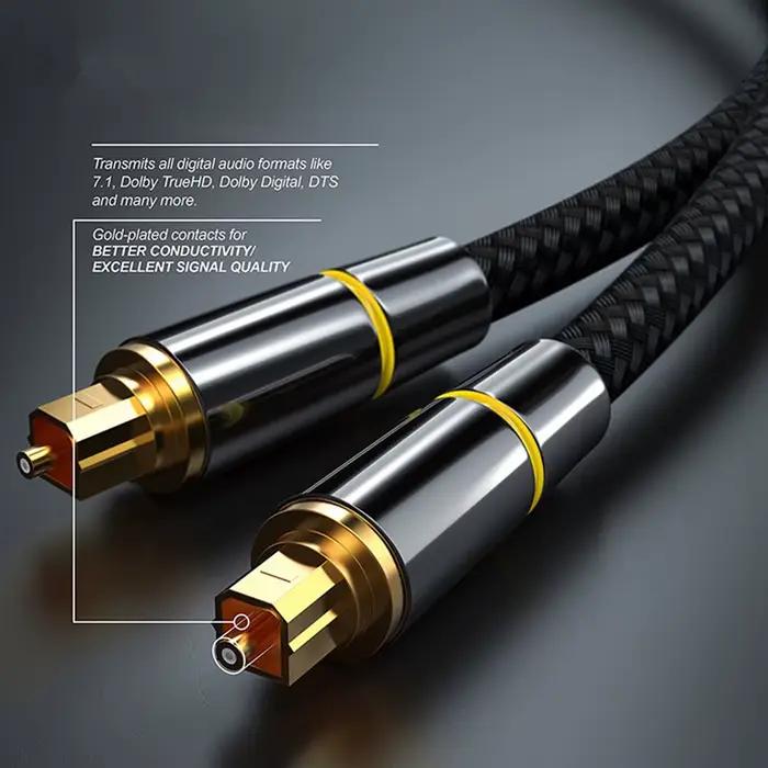 Câble audio optique, cordon à fibre optique SPDIF