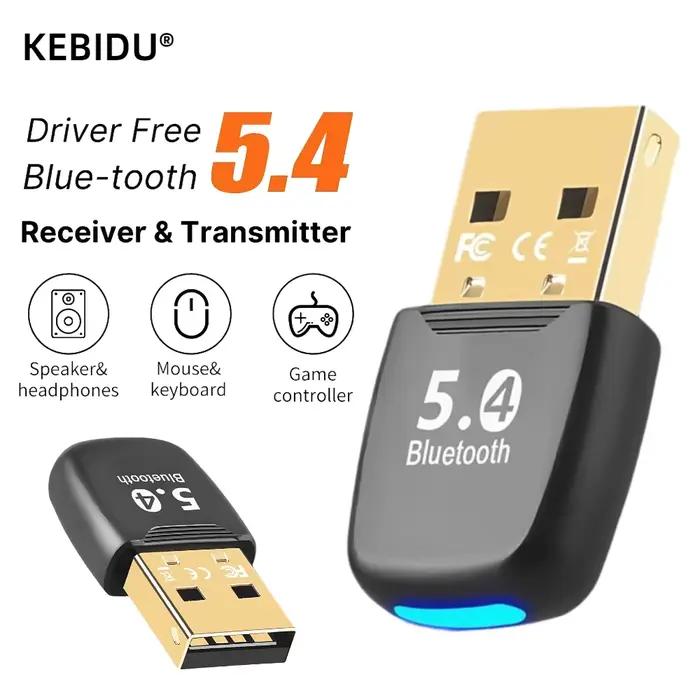 Adaptateur Bluetooth USB 5.4 pour PC Dongle Connecteur Clavier Souris Casque Musique Transmetteur USB Polyvalent Occasions Spéciales