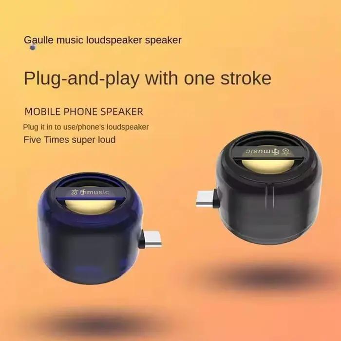 Mini haut-parleur portable avec interface audio USB-C/3