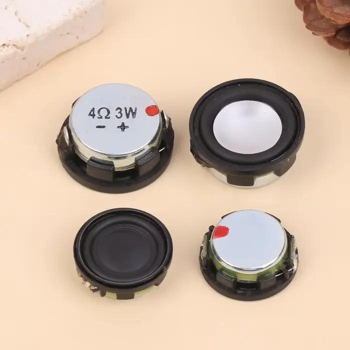 2 pièces 20/24MM 4 Ohm 3W Mini haut-parleurs son haut-parleur de basse ronde