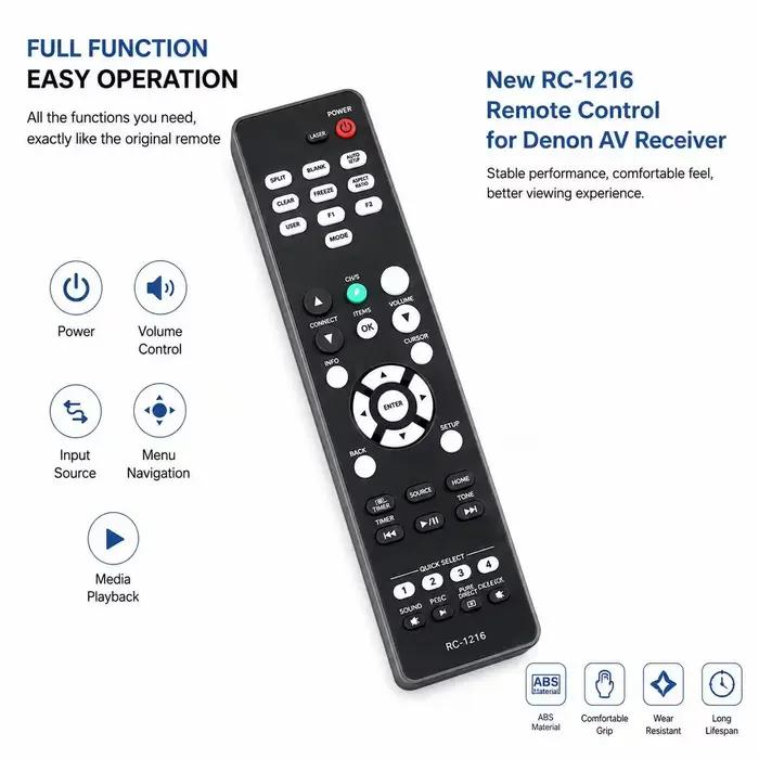 Nouvelle télécommande RC-1216 pour système audio amplificateur récepteur AV Denon AVR-S510BT AVR-S540BT AVR-S530BT