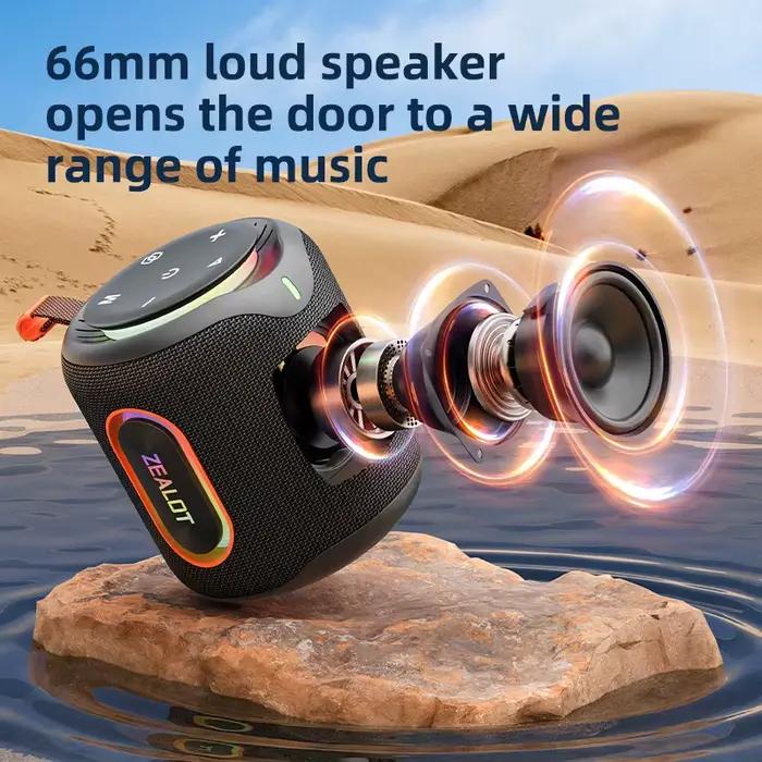 M1 30W haut-parleur sans fil lumière rvb 30H temps de lecture étanche IPX6 double appairage 6000mAh batterie