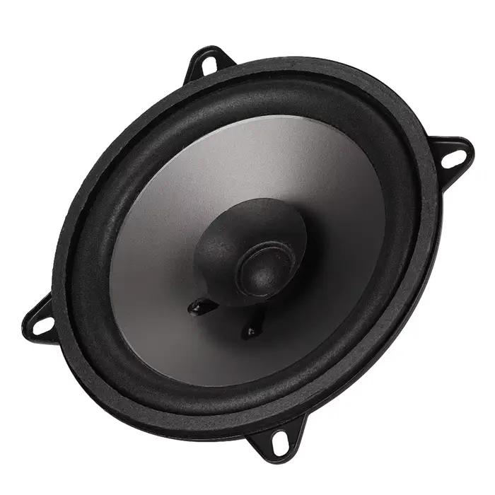 Haut-parleur coaxial Qiilu 5 pouces puissant pour système audio automobile noir résistant à la chaleur et à l'usure pour usage quotidien et voyage