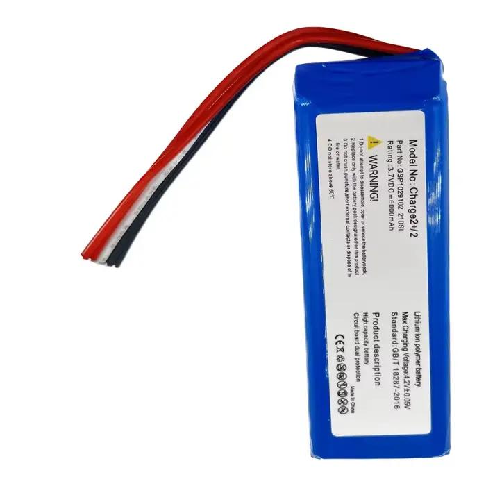 Batterie Li-Polymère 6000mAh pour JBL Charge 2+ Rechargeable Facile à Installer Occasions Spéciales Enceinte Audio