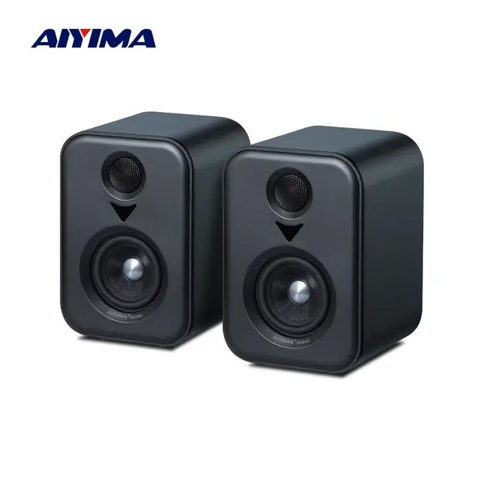 AIYIMA mise à niveau S400 bibliothèque Audio haut-parleurs actifs moniteur de Studio 3 pouces Bluetooth USB DAC HiFi système de caisson de basses domestique TV PC