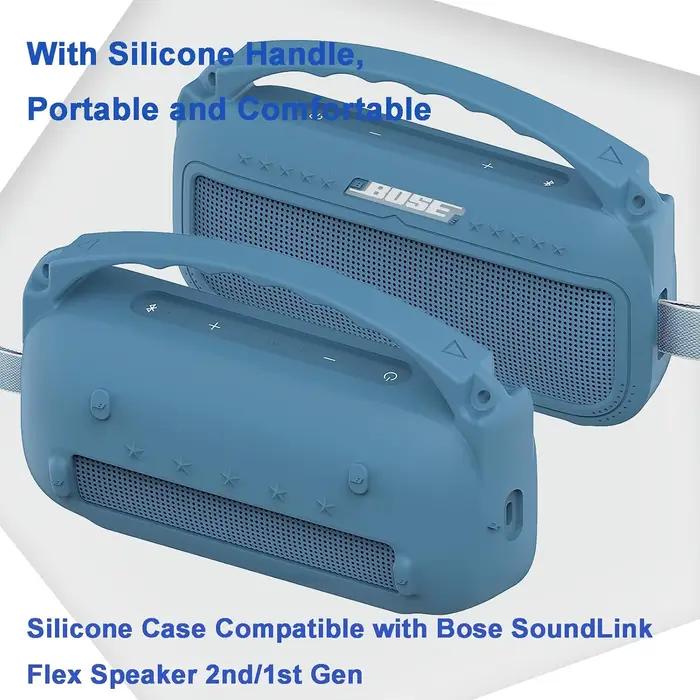 Housse en silicone de 2e génération compatible avec le haut-parleur portable Bose SoundLink Flex 1e/2e génération/Bose