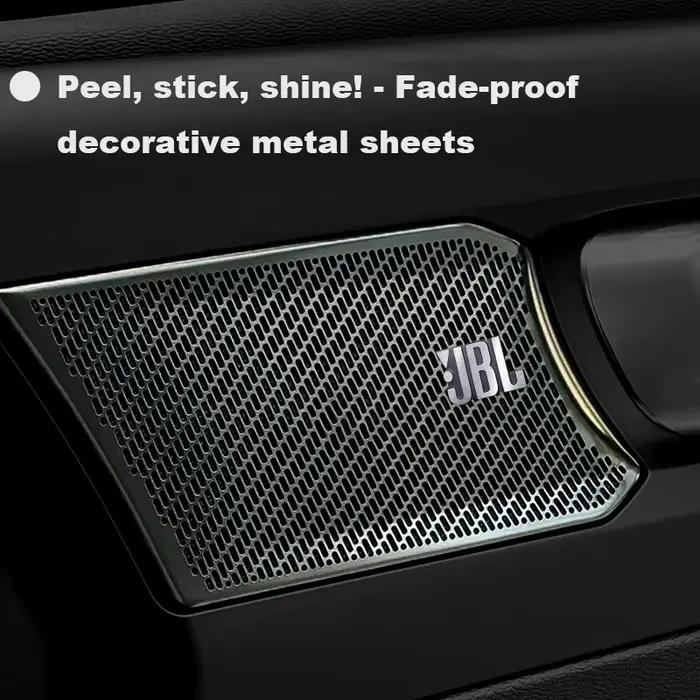 Étiquettes audio 3D JBL métalliques pour voiture personnalisation intérieure haut-parleurs stickers décoratifs automobilistes