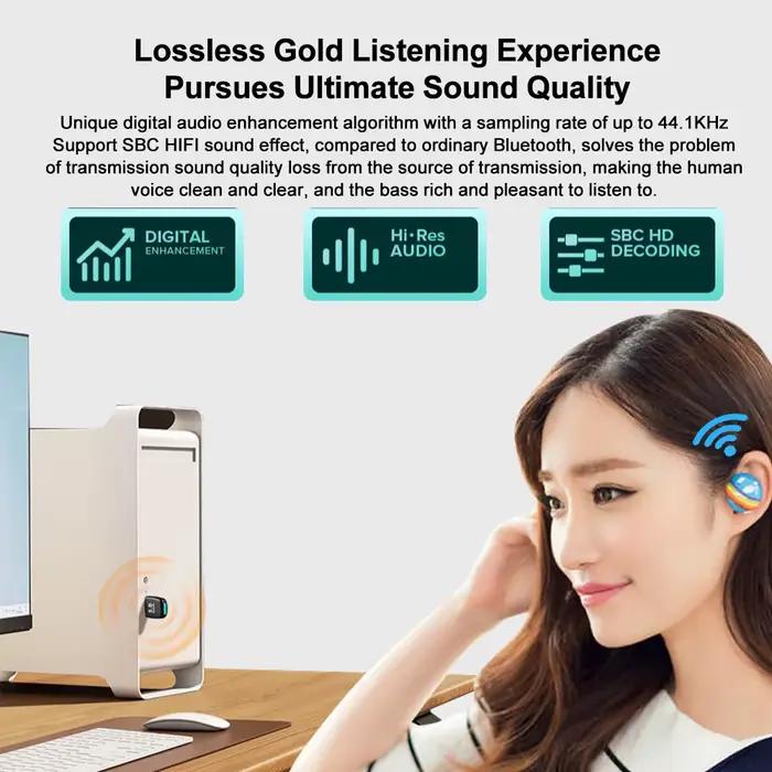 Adaptateur Bluetooth USB 5.4 pour PC Dongle Connecteur Clavier Souris Casque Musique Transmetteur USB Polyvalent Occasions Spéciales