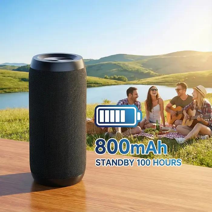 Enceinte Bluetooth KaiAqua avec Basses Puissantes Pour Rassemblements Plein Air Camping Boîte à Son Portable Longue Durée de Vie Batterie