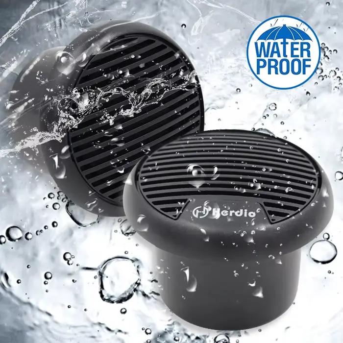 Herdio 3 ''haut-parleurs marins étanches 2 voies système Audio stéréo gamme complète haut-parleur de moto avec puissance maximale 140W pour voiture de bateau