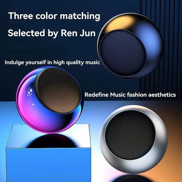 Avec éclairage rvb Mini haut-parleur Bluetooth magnétique 2-en-1 boîte de son sans fil créatif haut son caisson de basses Portable