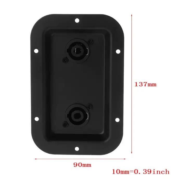 Plaque prise haut-parleur plaques haut-parleur double