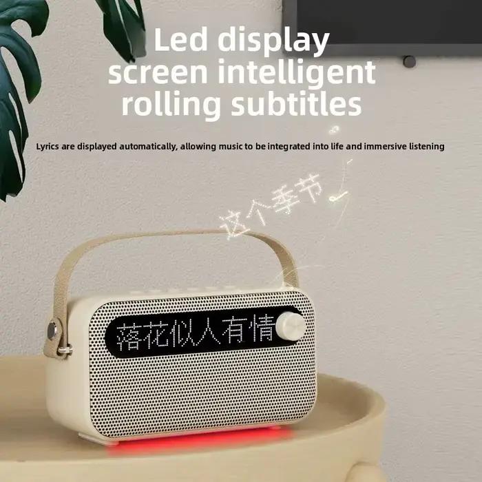 Enceinte Bluetooth portable avec affichage des paroles