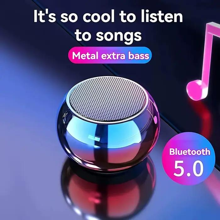 Avec éclairage rvb Mini haut-parleur Bluetooth magnétique 2-en-1 boîte de son sans fil créatif haut son caisson de basses Portable