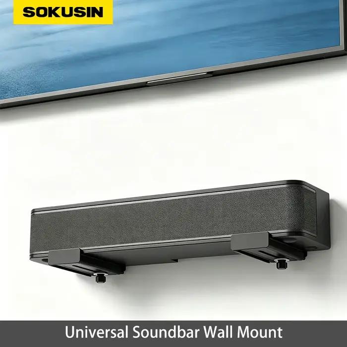 Support Mural Universel Réglable SOKUSIN Pour Barre de Son TV Compatible Avec Samsung Sony Bose LG Sonos Occasions Spéciales Salon Décoratif