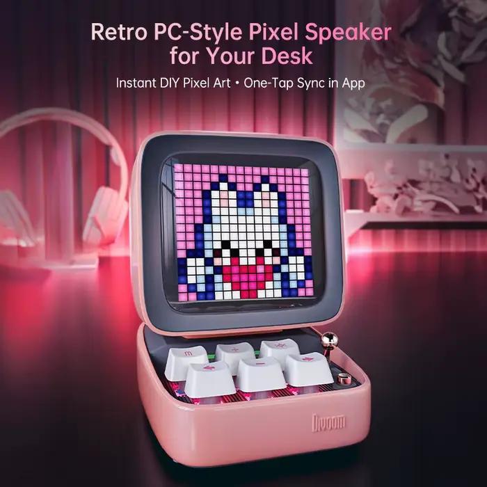 Divoom Ditoo-Pro – haut-parleur Portable rétro Pixel Art Bluetooth