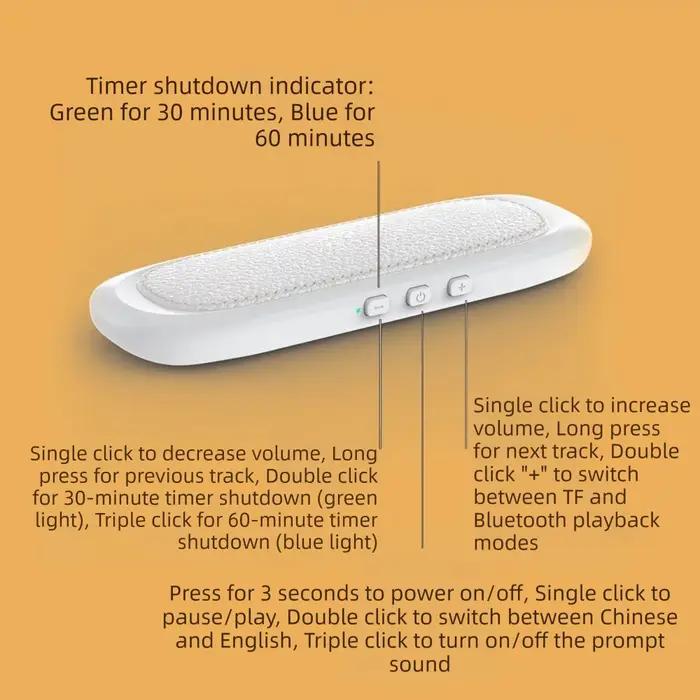 Haut-parleur Bluetooth 5.4 sous oreiller