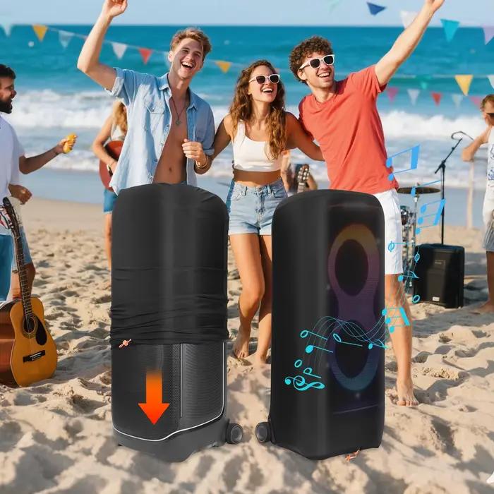 Housse anti-poussière pour haut-parleur JBL PartyBox 1000/720/710/520/320/310/Ultimates, étui noir pour haut-parleur, housse de protection de voyage, pochette de rangement en Lycra