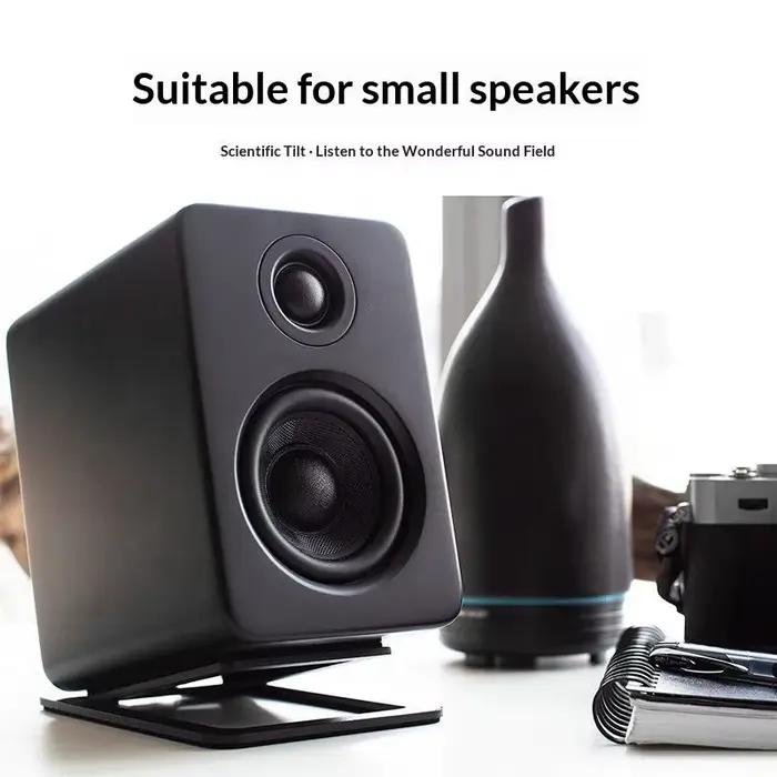 ★ ▲ Support de haut-parleur ergonomique 2 pièces pour bureau, optimisation de l'espace, support audio pour ordinateur
