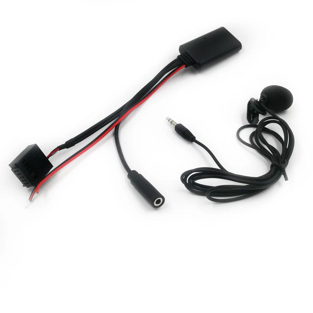 Biurexhaus- Adaptateur Bluetooth pour Ford, Mondeo, Focus, 6000CD, Autoradio, AUX, Microphone, Mains