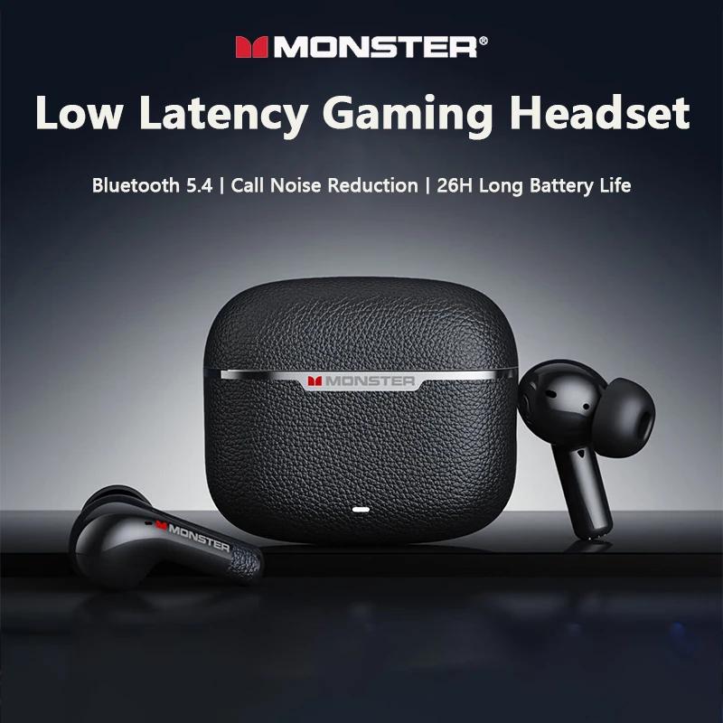 Écouteurs sans fil Bluetooth Monster MQT62, son surround HIFI, suppression du bruit ENC, longue auto