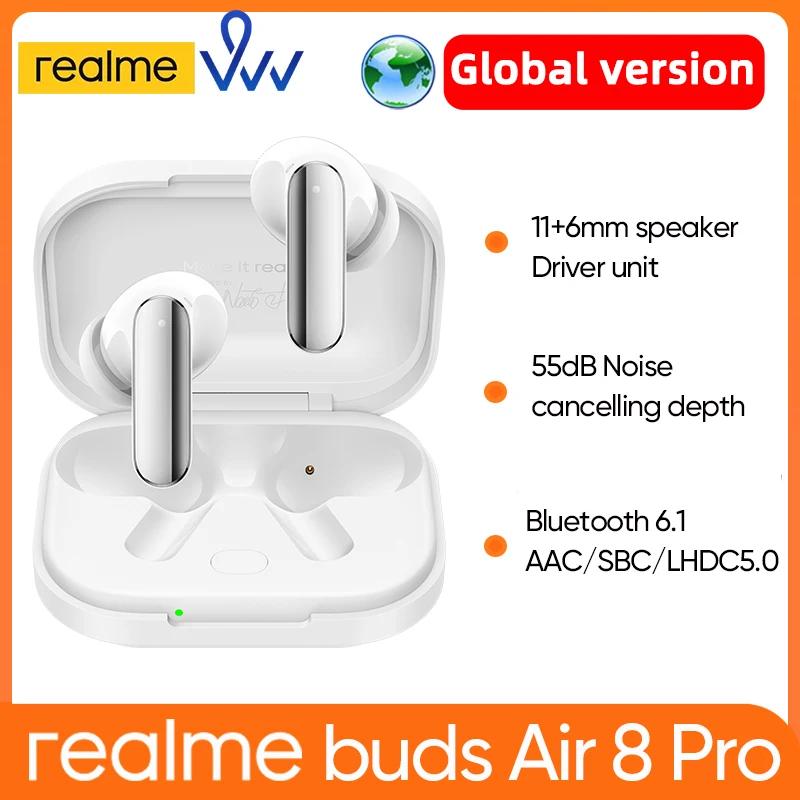 Version Globale realme Buds Air 8 Pro Écouteurs sans fil TWS Bluetooth 6.1 Réduction de bruit profon