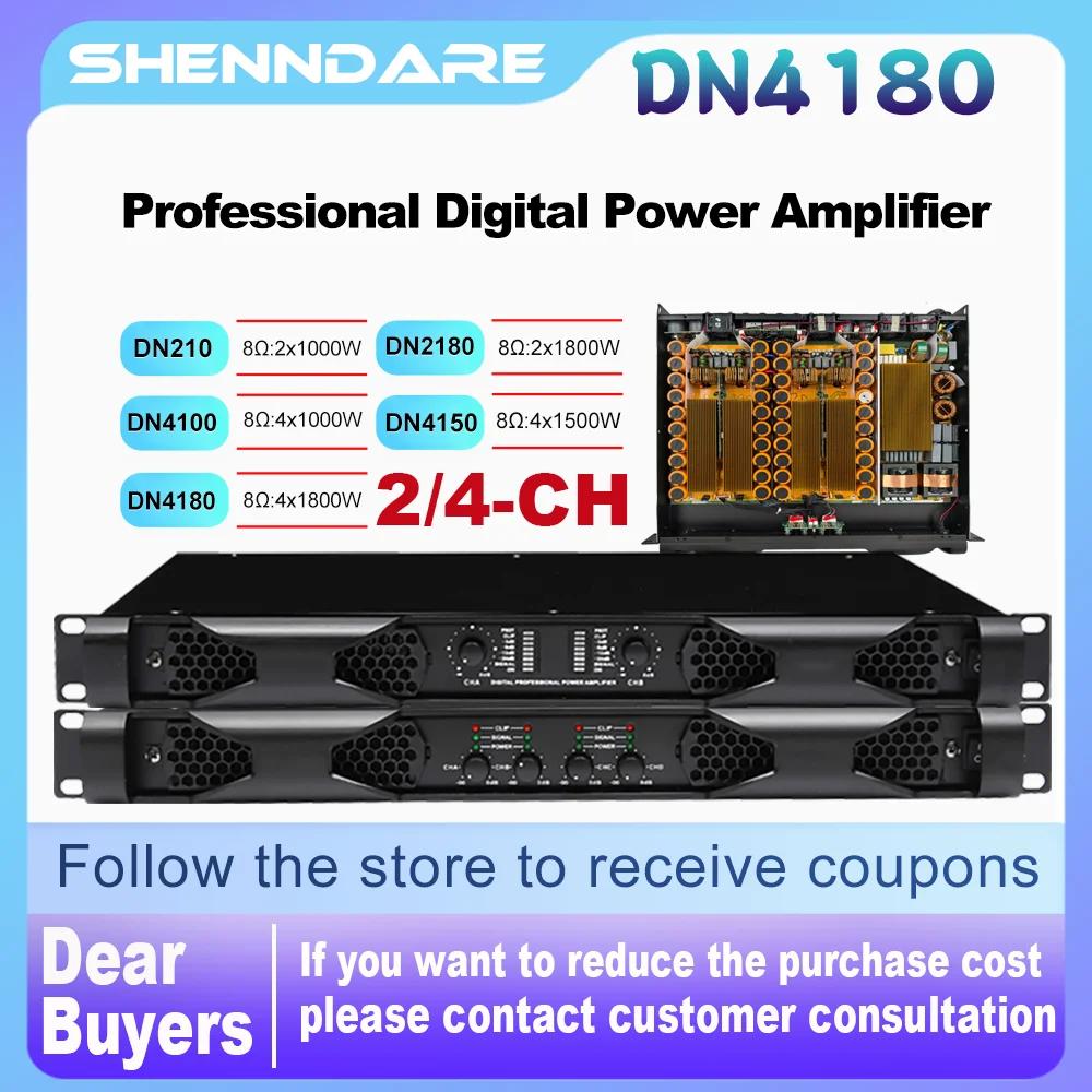 Amplificateur de puissance numérique professionnel 4x1800W classe D Audio stéréo DJ pré-caisson de b