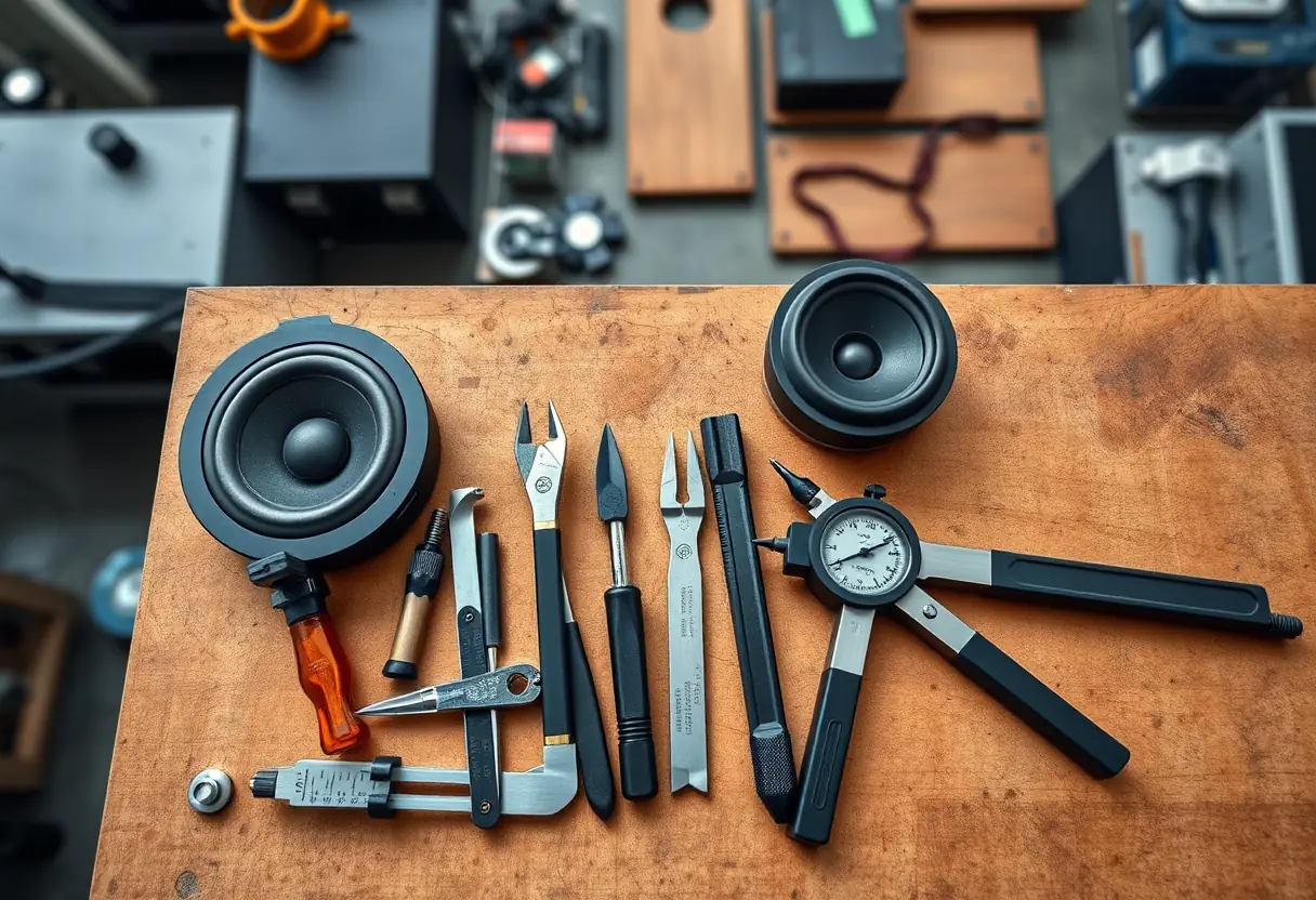 Outils de précision dans un atelier de fabrication